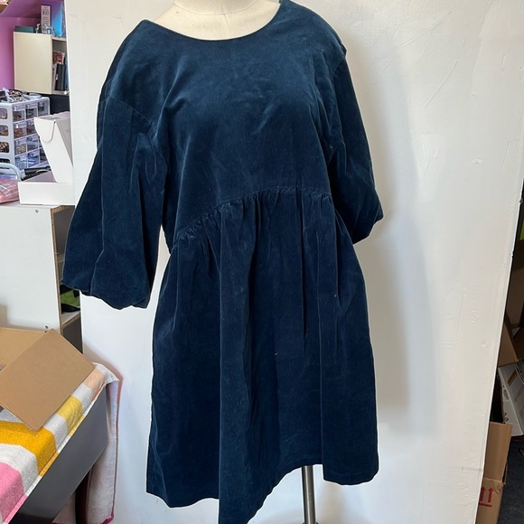 Everlane Dresses & Skirts - Everlane corduroy blue dress size medium